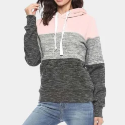 Truien & Vesten Dames*Siobhan - Driekleurige luchtige zomerhoodie voor dames