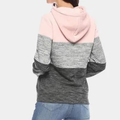 Truien & Vesten Dames*Siobhan - Driekleurige luchtige zomerhoodie voor dames