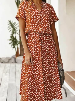 Jurken & Jumpsuits Dames*Skye - Gestippelde zomerjurk voor zonnige dagen