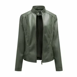 Leren Jassen Dames|Jassen Dames*SLAVKA - Stijlvolle leren zomerjas