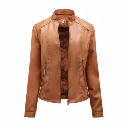 Leren Jassen Dames|Jassen Dames*SLAVKA - Stijlvolle leren zomerjas