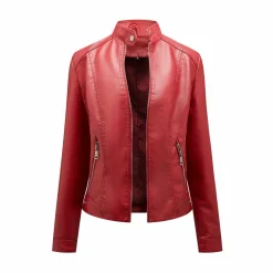 Leren Jassen Dames|Jassen Dames*SLAVKA - Stijlvolle leren zomerjas