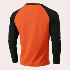 Shirts Heren*Slim fit heren t-shirt voor de zomer Oranje
