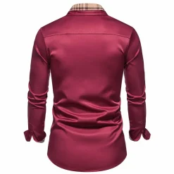 Shirts Heren*SMILJAN - Stijlvolle zomeroverhemd met lange mouwen