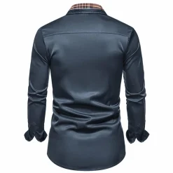 Shirts Heren*SMILJAN - Stijlvolle zomeroverhemd met lange mouwen