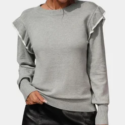 Truien & Vesten Dames*Sofia - Gezellige Elegante Damestrui met Ruches voor de Zomer