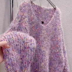 Truien & Vesten Dames*SOPHIE - Geraffineerde Zomerse Trui voor Dames Paars