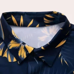 Sets Heren*Spencer - Heren tweedelige zomerkleding set voor de zomer Blauw en Geel