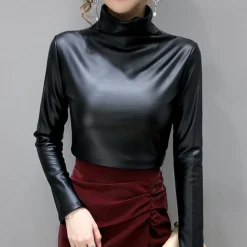 Topjes & Shirts Dames*Stefania - Elegant dameshemd met lange mouwen