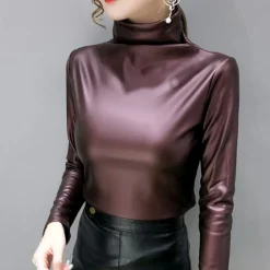 Topjes & Shirts Dames*Stefania - Elegant dameshemd met lange mouwen