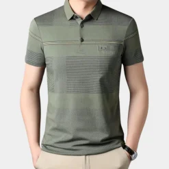 Shirts Heren*Stijlvol gestreept herenpoloshirt voor de zomer