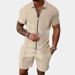 Sets Heren*Stijlvol herenjack met rits voor de zomer