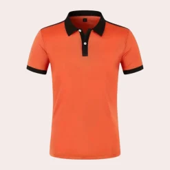 Shirts Heren*Stijlvol herenpoloshirt voor de zomer Oranje