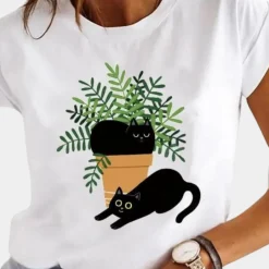 Topjes & Shirts Dames*Stijlvol zomers t-shirt voor dames - Perfect voor de lente en zomer