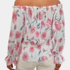 Topjes & Shirts Dames*Stijlvolle bloemenblouse voor dames - Perfect voor de Zomer
