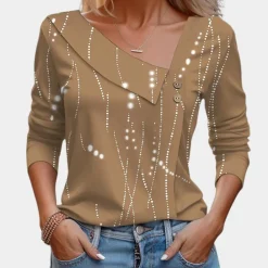 Blazers & Blouses Dames*Stijlvolle damesblouse voor de zomer