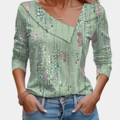 Blazers & Blouses Dames*Stijlvolle damesblouse voor de zomer