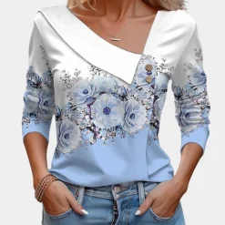 Blazers & Blouses Dames*Stijlvolle damesblouse voor de zomer