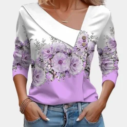 Blazers & Blouses Dames*Stijlvolle damesblouse voor de zomer