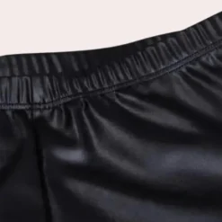 Broeken & Rokken Dames*Stijlvolle damesbroek met hoge taille voor de zomer Zwart