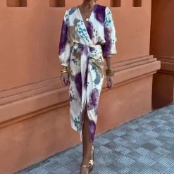 Sets Dames*Stijlvolle 2-delige damesset voor de zomer Wit-paars