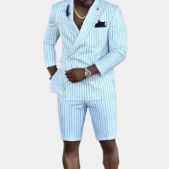 Sets Heren*Stijlvolle 2-delige herenset voor de zomer Wit