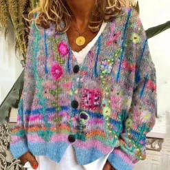 Truien & Vesten Dames*Stijlvolle en kleurrijke damestrui voor de zomer