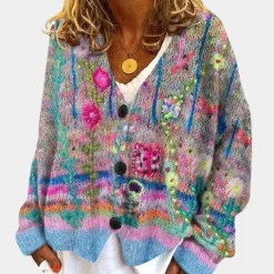 Truien & Vesten Dames*Stijlvolle en kleurrijke damestrui voor de zomer