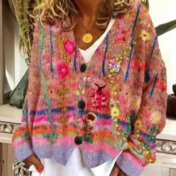 Truien & Vesten Dames*Stijlvolle en kleurrijke damestrui voor de zomer