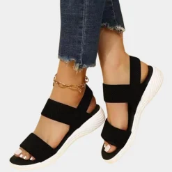 Damesschoenen*Stijlvolle platte sandalen voor dames - Perfect voor de zomer