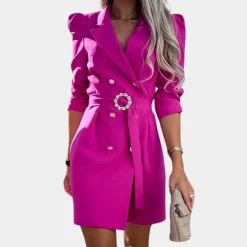 Blazers & Blouses Dames*Stijlvolle zomer blazerjurk voor dames