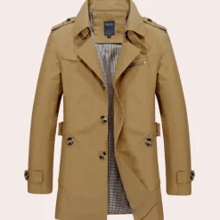 Jassen Heren*Stijlvolle zomer trenchcoat voor heren