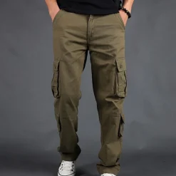 Broeken Heren*Stijlvolle zomerse cargo broek voor heren