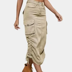 Broeken & Rokken Dames*Stijlvolle zomerse cargo rok voor dames