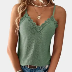 Topjes & Shirts Dames*Stijlvolle zomerse damestop met v-hals