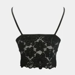 Topjes & Shirts Dames*Stijlvolle zomerse gebloemde kanten damestop