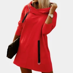 Jurken & Jumpsuits Dames*Stijlvolle zomerse hoodiejurk voor dames