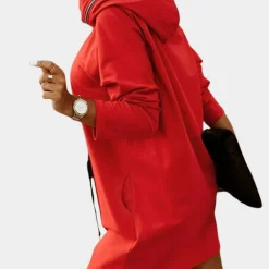 Jurken & Jumpsuits Dames*Stijlvolle zomerse hoodiejurk voor dames