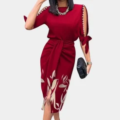 Jurken & Jumpsuits Dames*Stijlvolle zomerse midi-jurk voor dames