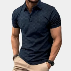 Shirts Heren*Stijlvolle zomerse polo met korte mouwen