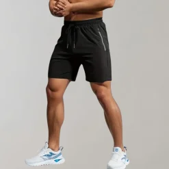 Broeken Heren*Storm - Sneldrogende zomerse herenshort Zwart