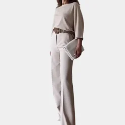 Sets Dames*Suzanne - Elegante 2-delige damesoutfit voor de zomer Grijs