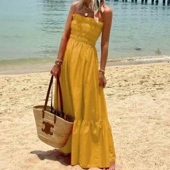 Jurken & Jumpsuits Dames*SVEA - Tube top maxi zomerjurk