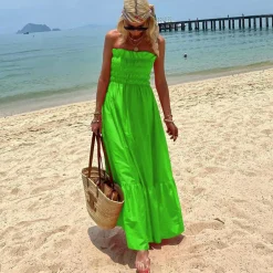 Jurken & Jumpsuits Dames*SVEA - Tube top maxi zomerjurk