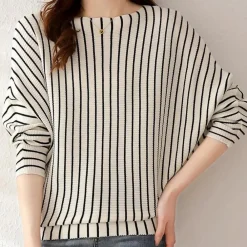 Truien & Vesten Dames*Szonja - Modieus gestreepte damestrui voor de zomer