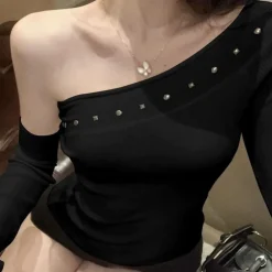 Truien & Vesten Dames*TABLITA - Modieuze Zomerse Trui voor Dames Zwart