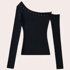 Truien & Vesten Dames*TABLITA - Modieuze Zomerse Trui voor Dames Zwart