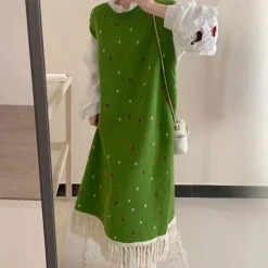 Jurken & Jumpsuits Dames*TAINN - Zomerse Klassieke Jurk voor Dames Groen