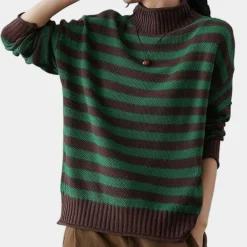 Truien & Vesten Dames*TAITLYNN - Stijlvolle Losse Zomerse Trui voor Dames Groen