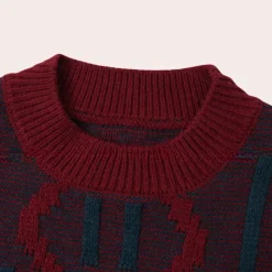 Truien & Vesten Dames*TALLIE - Moderne Gebreide Zomerse Trui voor Dames Bordeauxrood